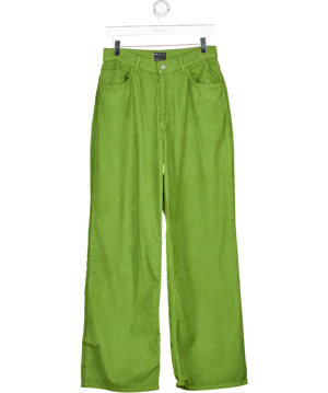 ASOS Green Design Corduroy Wide Leg Trouser UK 12