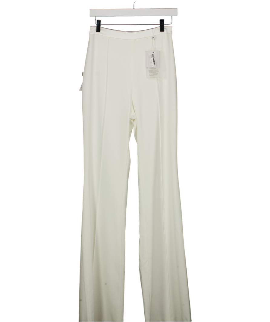 Nadine Merabi Ivory White Charlotte Trousers UK 8