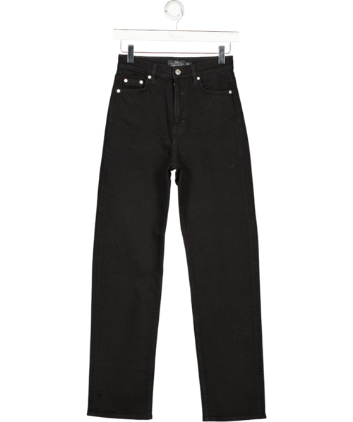 & Other Stories Black High Waisted Straight Jeans L30 W24