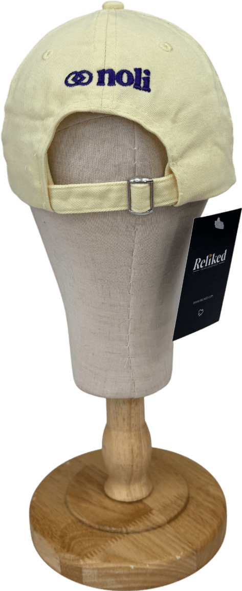 Beechfield Yellow Logo Baseball Cap One Size - Reliked