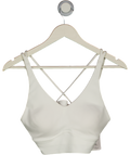 LULULEMON White In Alignment Long Line Bra UK 12