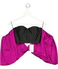 MISA Los Angeles Black & Purple Dramatic  Sleeve Dita Corset Top UK XS