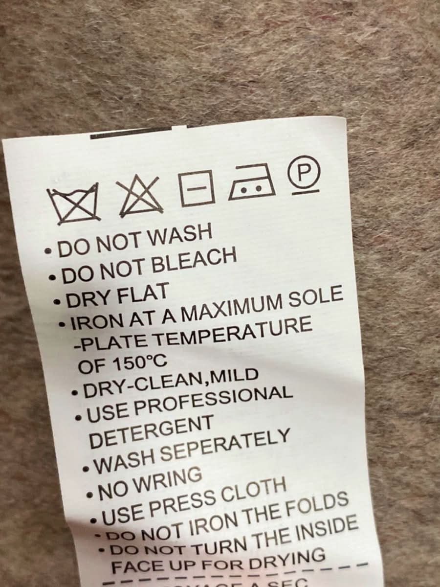 Beige Double - Breasted Dress with Belt UK L - Reliked