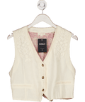 Beige Louise Misha Frankie Embroidered Waistcoat UK 12 - Reliked