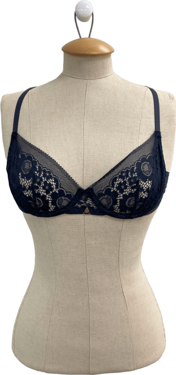 Beija London Petrol Blue Forecast Bra 32B - Reliked