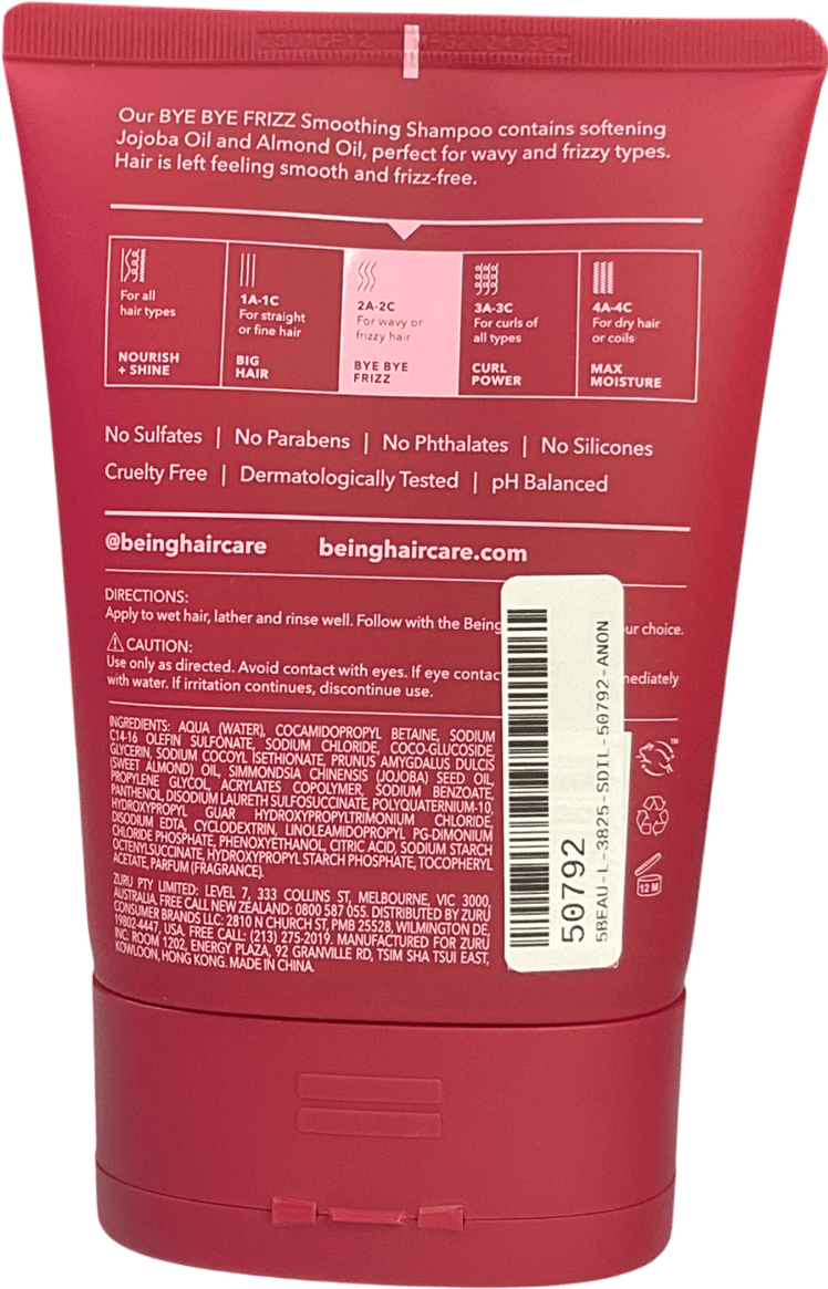 being Shampoo Bye Bye Frizz 354ml - Reliked