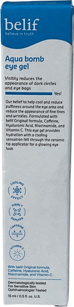 belif Aqua Bomb Eye Gel 15ml - Reliked