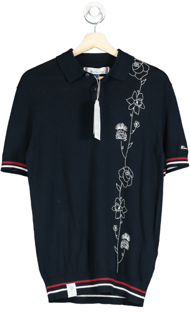 Ben Sherman Dark Navy Team GB Olympic Polo Shirt S - Reliked
