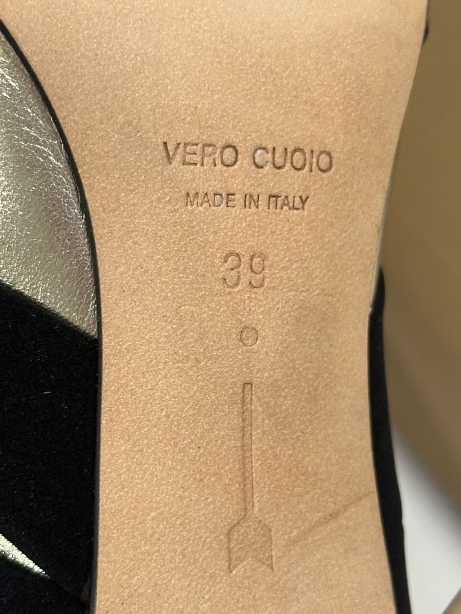 Bendetta Boroli Black & Gold Leather And Suede Ankle Boots UK 6 EU 39 👠 - Reliked