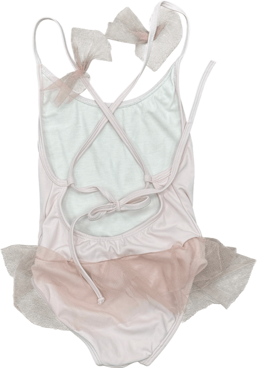 Benedita Pink Ruffle Detail Swimsuit 4 Years - Reliked