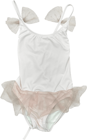 Benedita Pink Ruffle Detail Swimsuit 4 Years