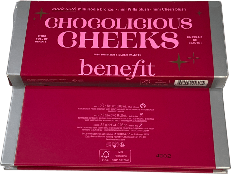 Benefit Chocolicious Cheeks Hoola Bronzer And Blush Palette X3 - Reliked