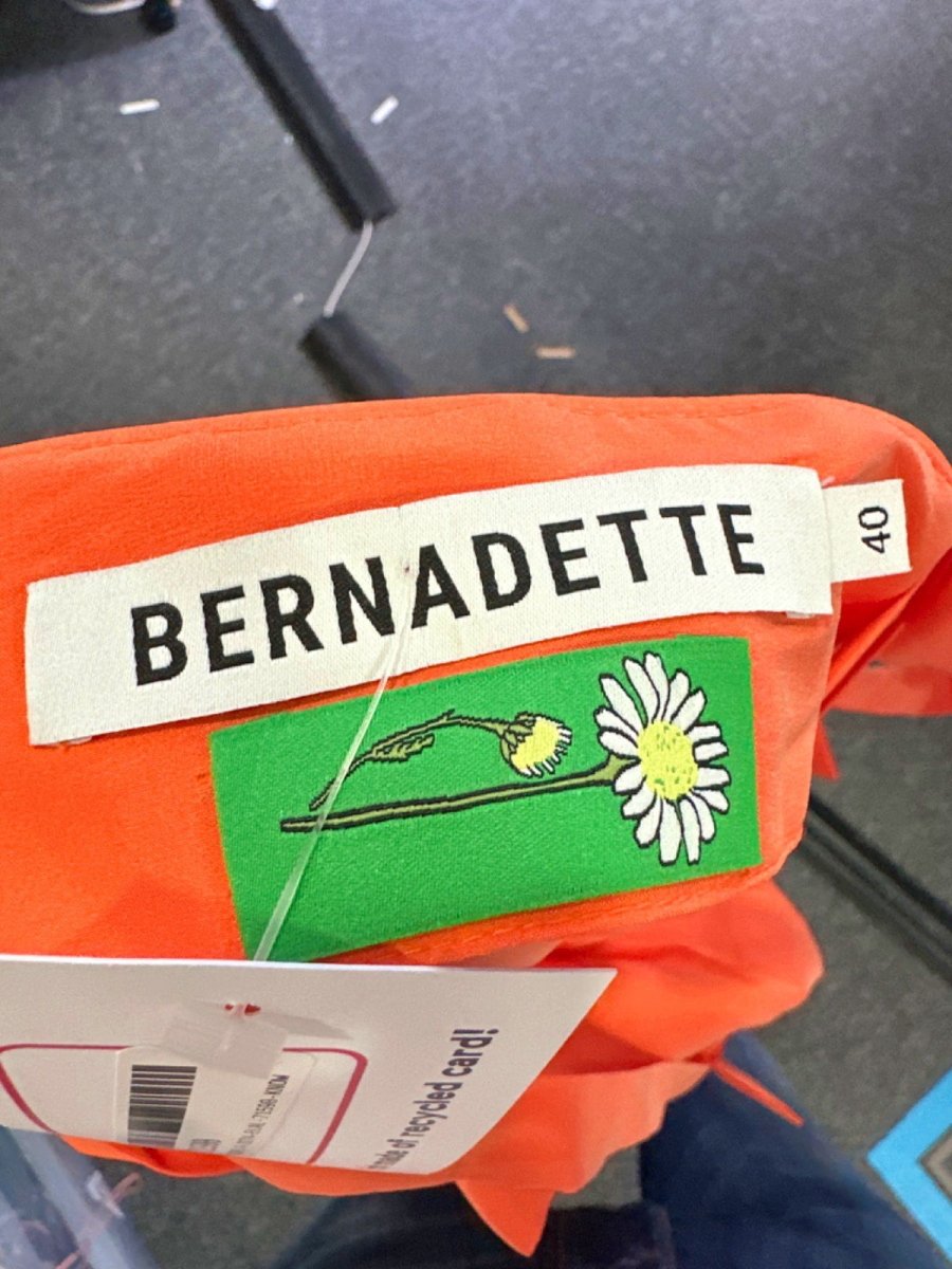 Bernadette Orange Bow Strap Dress UK 8 - Reliked