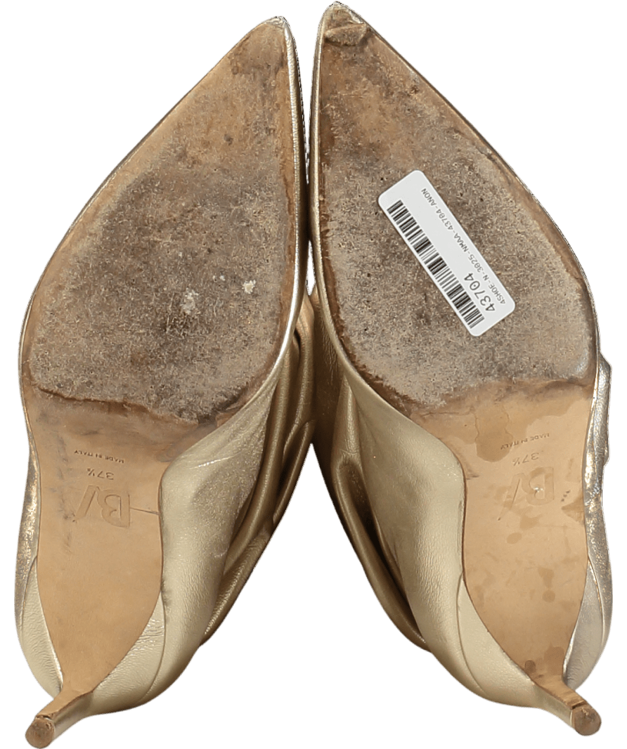 Bettina Vermillon Metallic Leather Heeled Western Boots UK 4 EU 37 👠 - Reliked