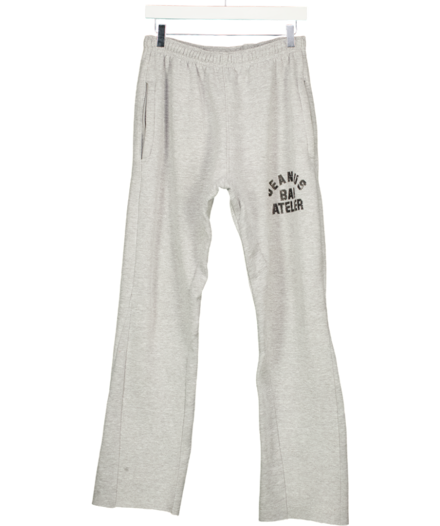 JEANIUS BAR ATELIER Grey Zip Pocket Joggers UK S