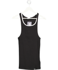 gymshark Black Ribbed Tank UK M