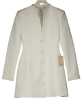 ODDMUSE Button Down Dress   White UK S
