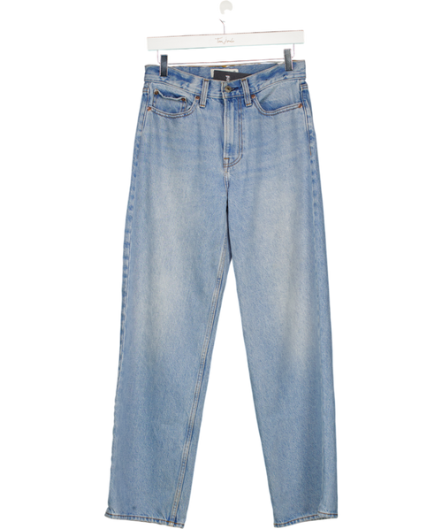 Abercrombie & Fitch Blue Mid Rise Slouchy Jean W25