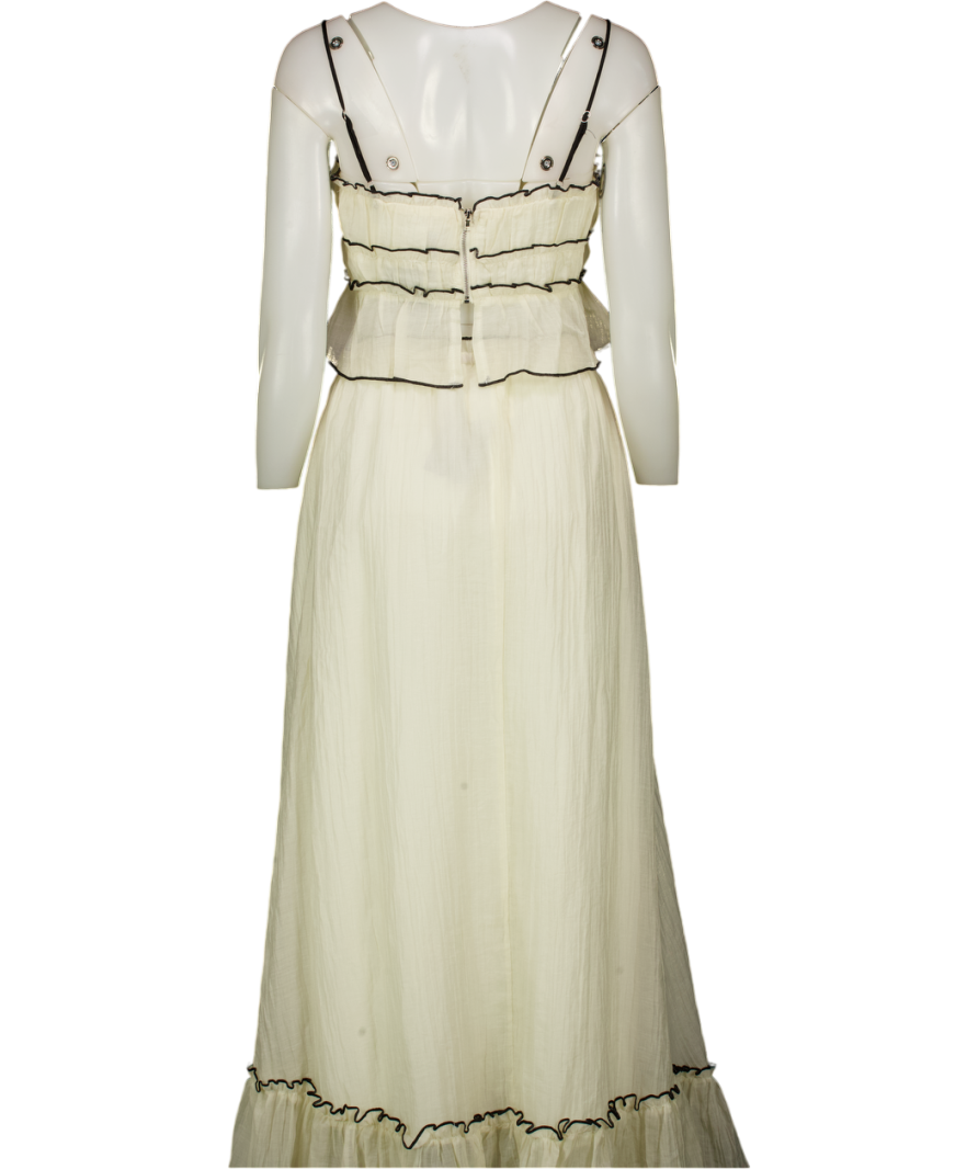 SELFIE LESLIE 2-piece Cream / Black  Top And Skirt Set UK S/M