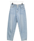NOBODY'S CHILD Light Blue Barrel Leg Jeans - Short Length UK 10