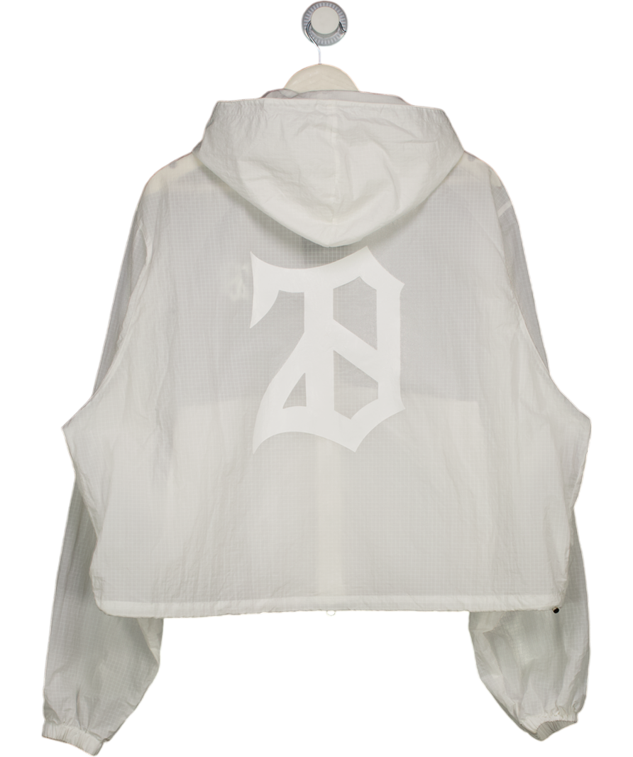 28 CLUB White Windbreaker Performance Training Jacket UK S