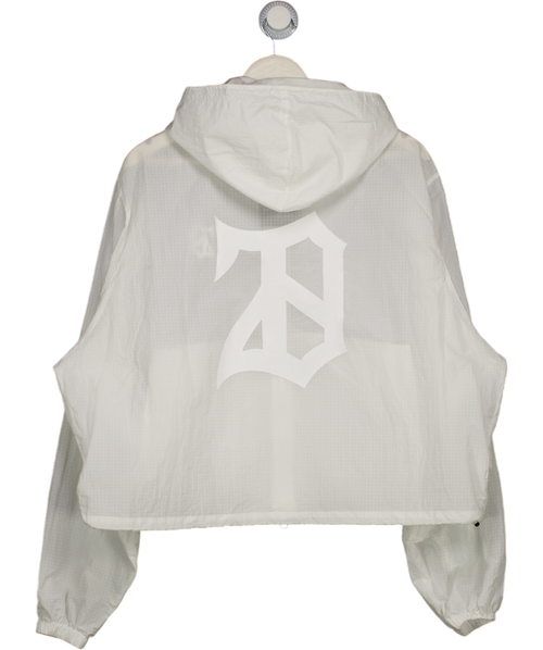 28 CLUB White Windbreaker Performance Training Jacket UK S