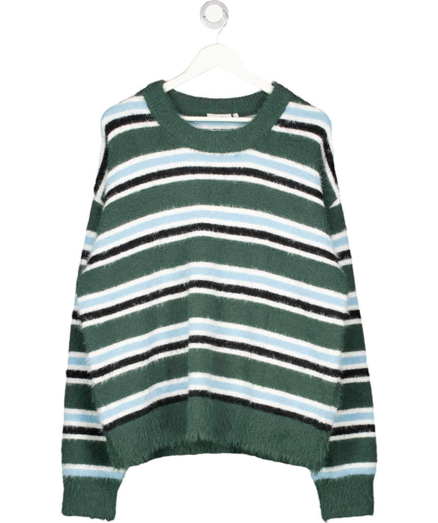Weekday Green Daniel Hairy Yarn Jumper UK L