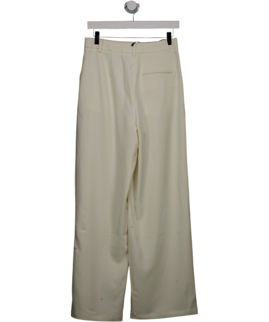 Commense White Wide Leg Culotte Pants UK S