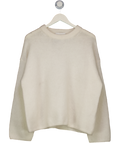 H&M Edition Cream Mohair-blend Jumper UK S