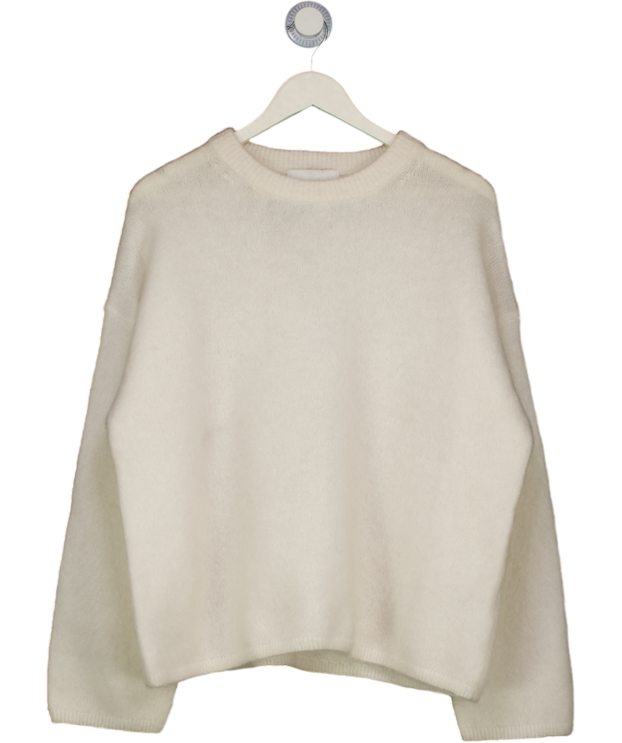 H&M Edition Cream Mohair-blend Jumper UK S
