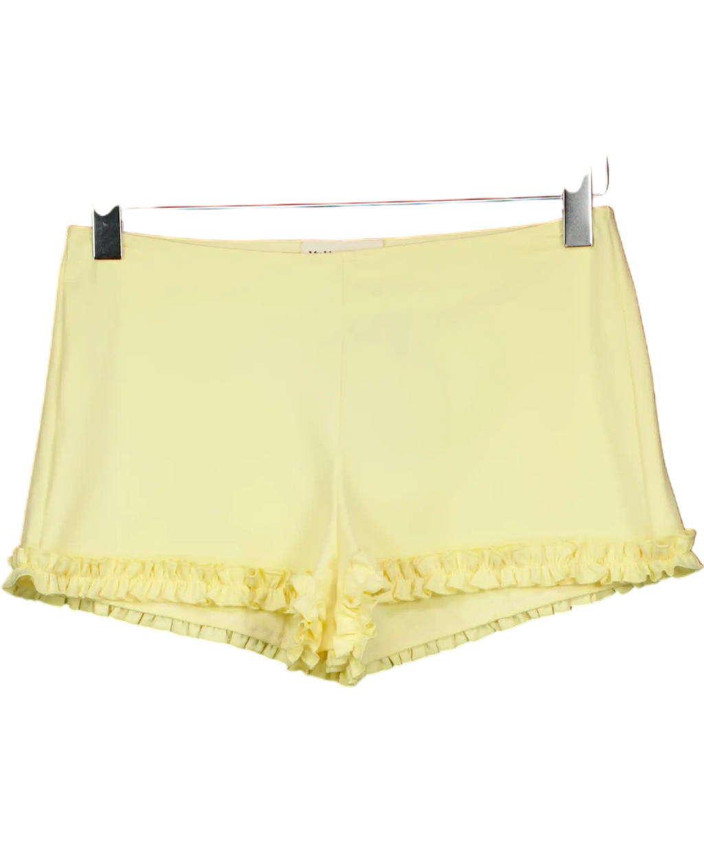 My mum made it Yellow Ruffle Beach Shorts UK XS