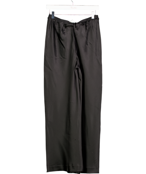 LILYSILK Black Full Bias Cut 100% Silk Pants - Petite Fit UK 8