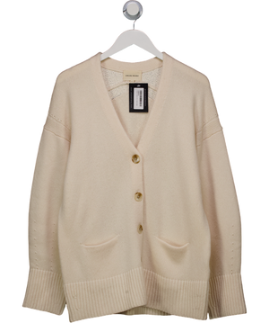 Loulou studio Cream Wool / Cashmere Blend Sovik Oversized Button-down Cardigan UK L
