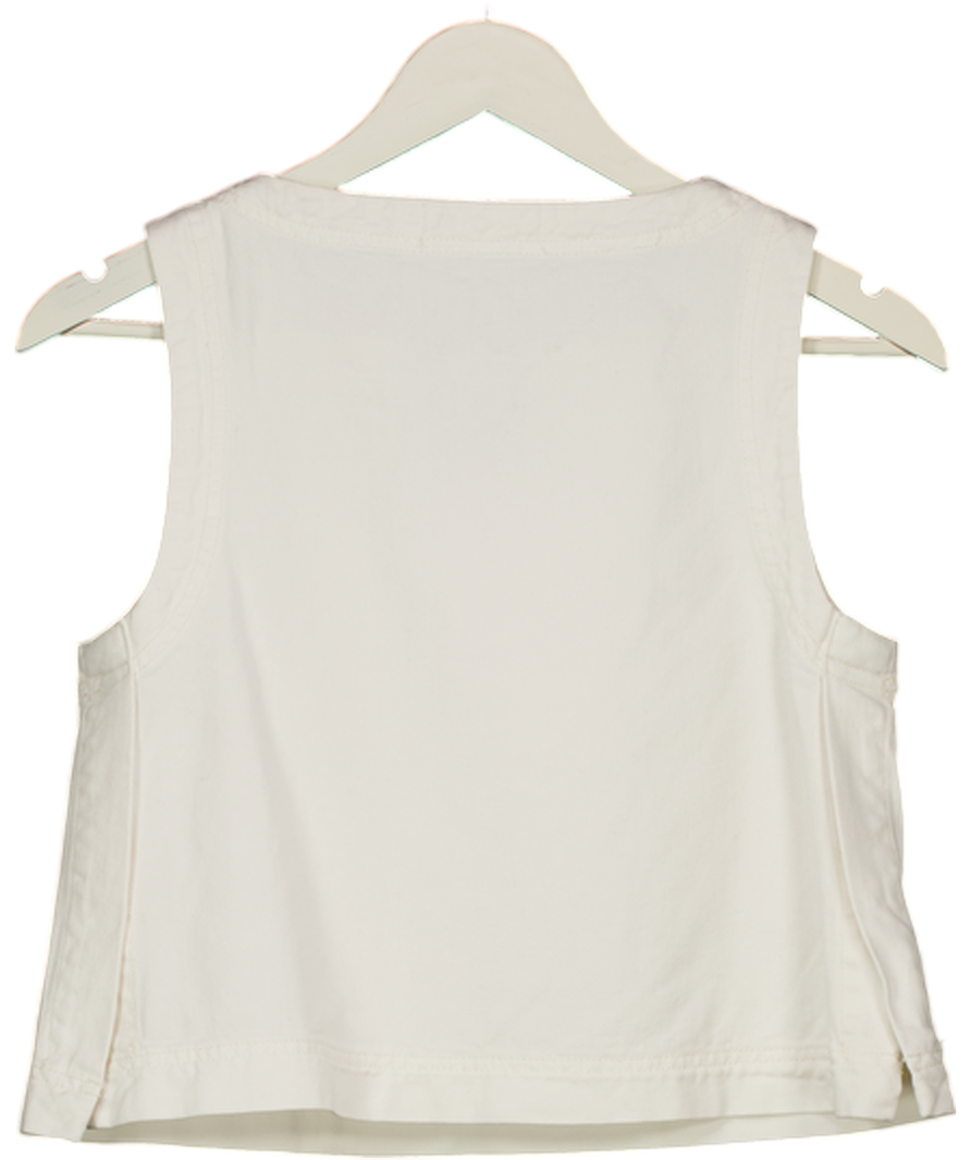 ASSEMBLY LABEL White  Denim A-line Top UK 6