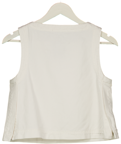 ASSEMBLY LABEL White  Denim A-line Top UK 6