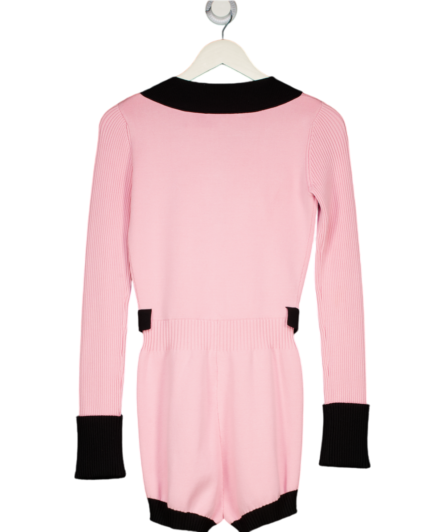 NANA JACQUELINE Pink / Black Matilda Romper UK S