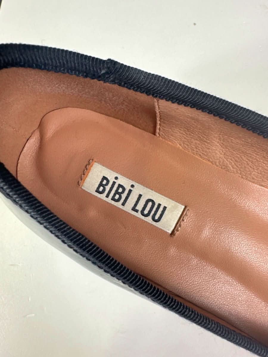 Bibi Lou Black Patent Leather Block Heel Pumps EU 37 UK 4 - Reliked