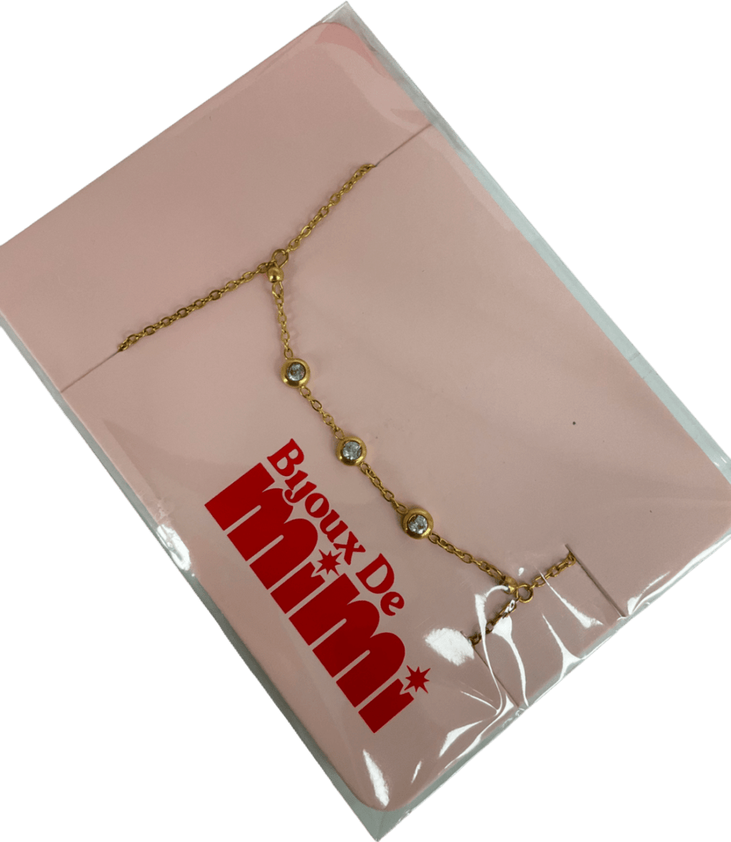 bijoux de mimi Metallic Madeleine Hand Chain Crystal & Gold - Reliked