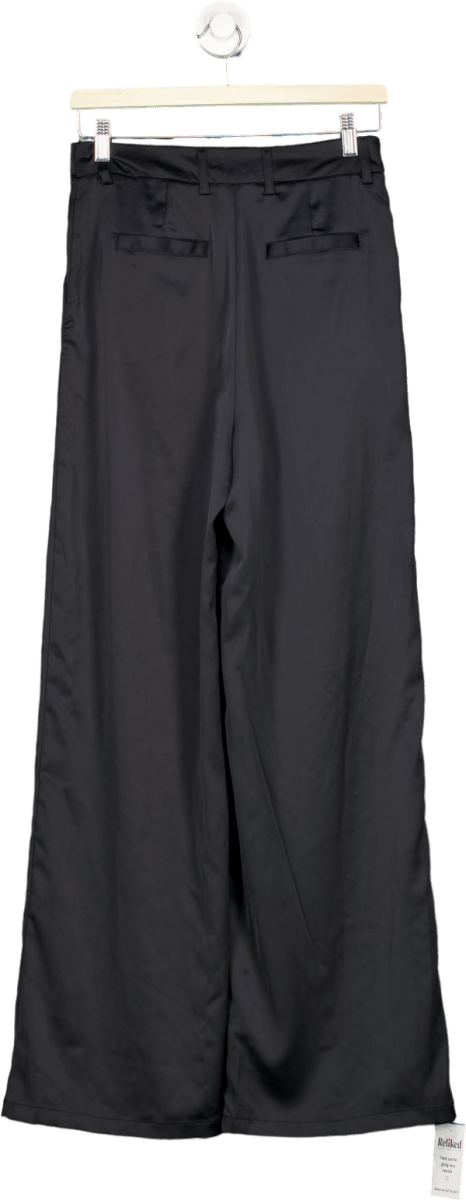 BikBok Black Wide - Leg Trousers EU 36 UK 8 - Reliked