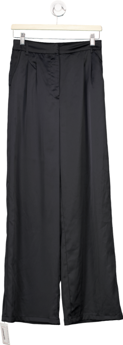 BikBok Black Wide - Leg Trousers EU 36 UK 8 - Reliked