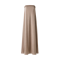 MANDIBREEZE X Lovisa Barker Lovisa Strapless Silk Dress Bronze Beige UK XS
