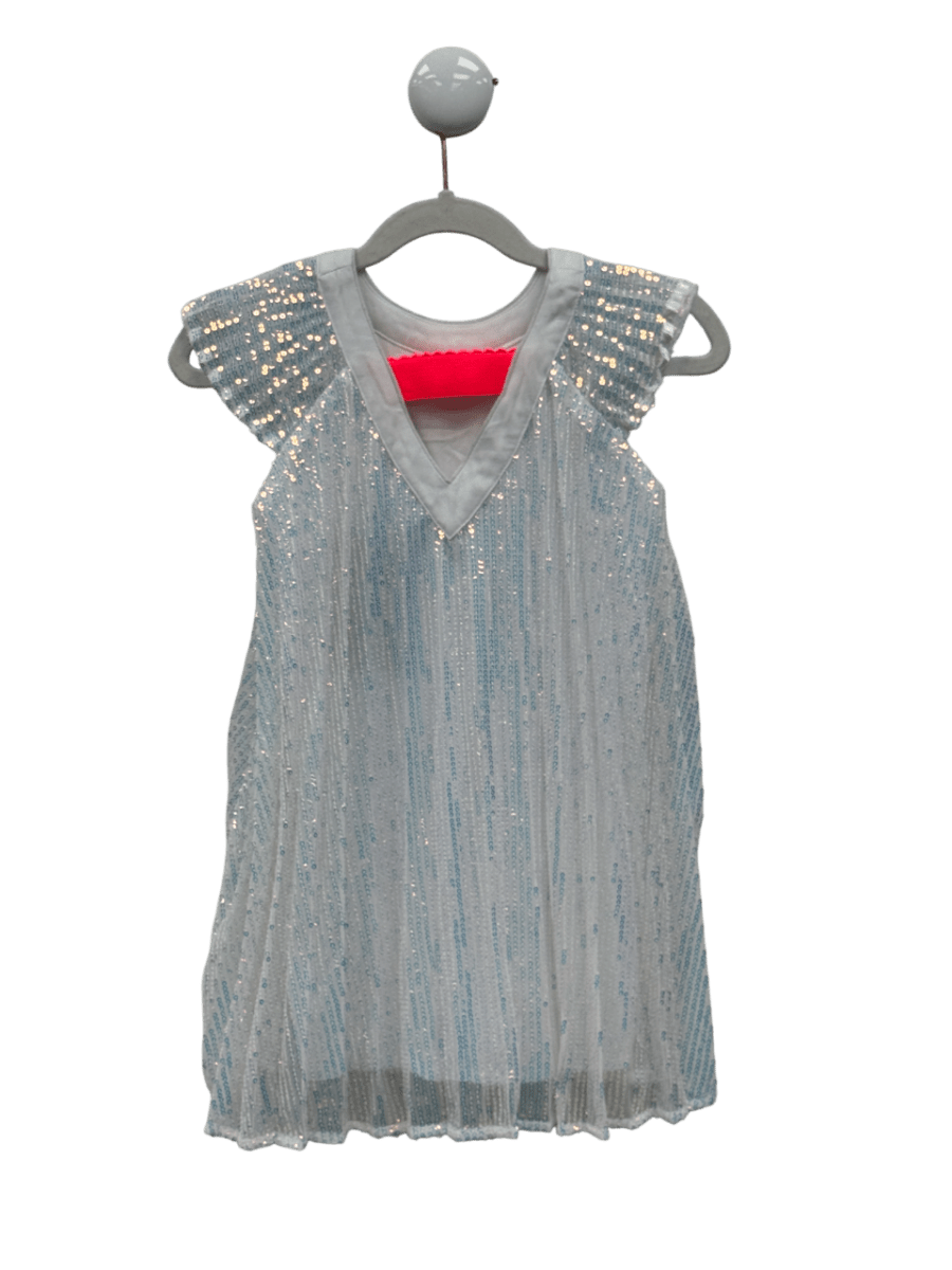 BILLIE BLUSH White Sequin Dress 5 Years