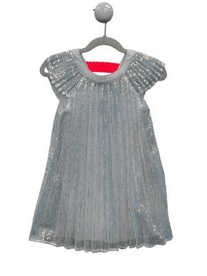 BILLIE BLUSH White Sequin Dress 5 Years
