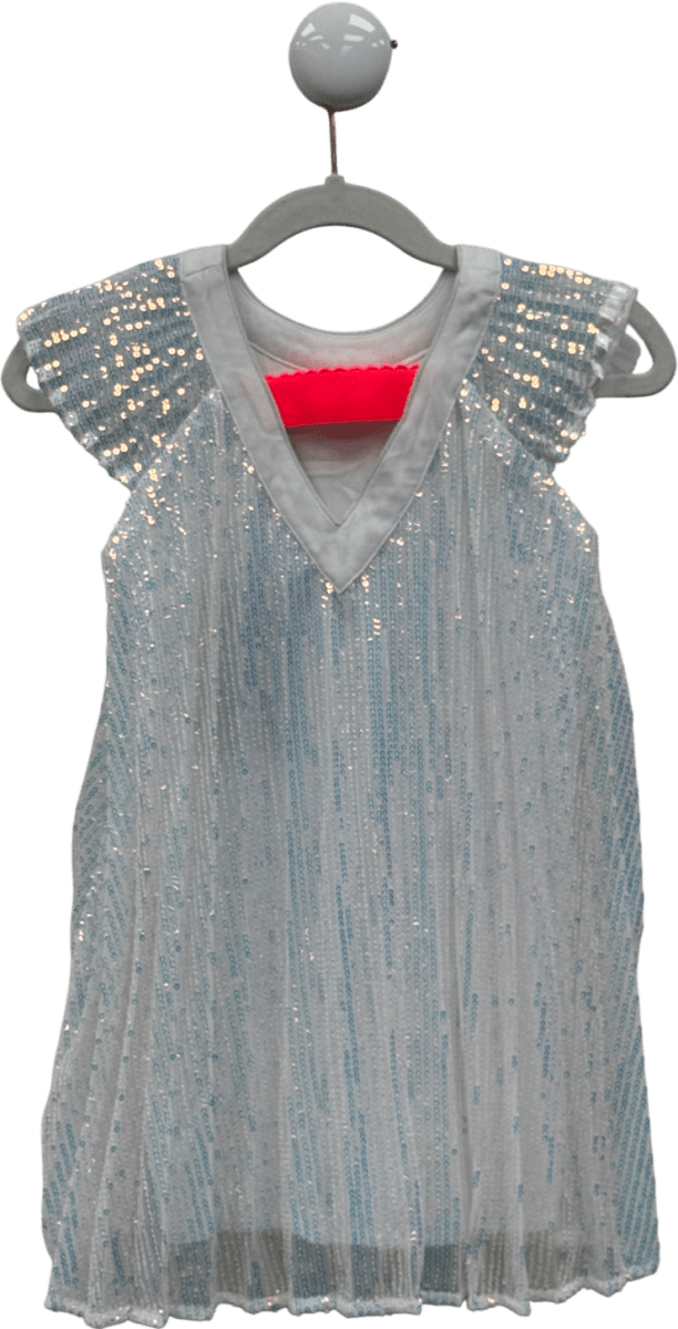 BILLIE BLUSH White Sequin Dress 3 Years - Reliked