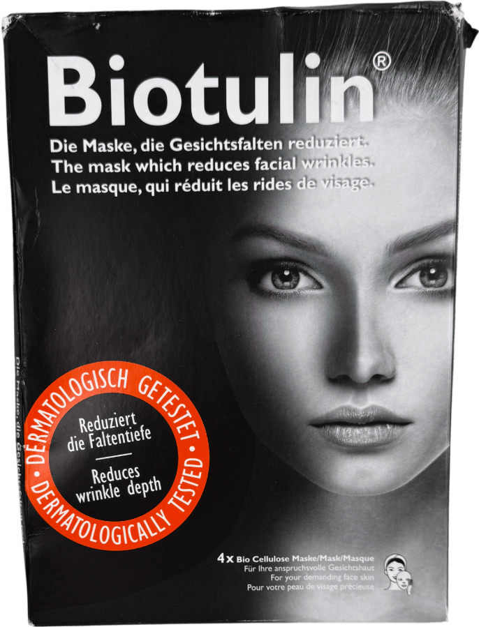 Biotulin Bio Cellulose Skin Care Anti Anging Masks 4 x 8ml - Reliked