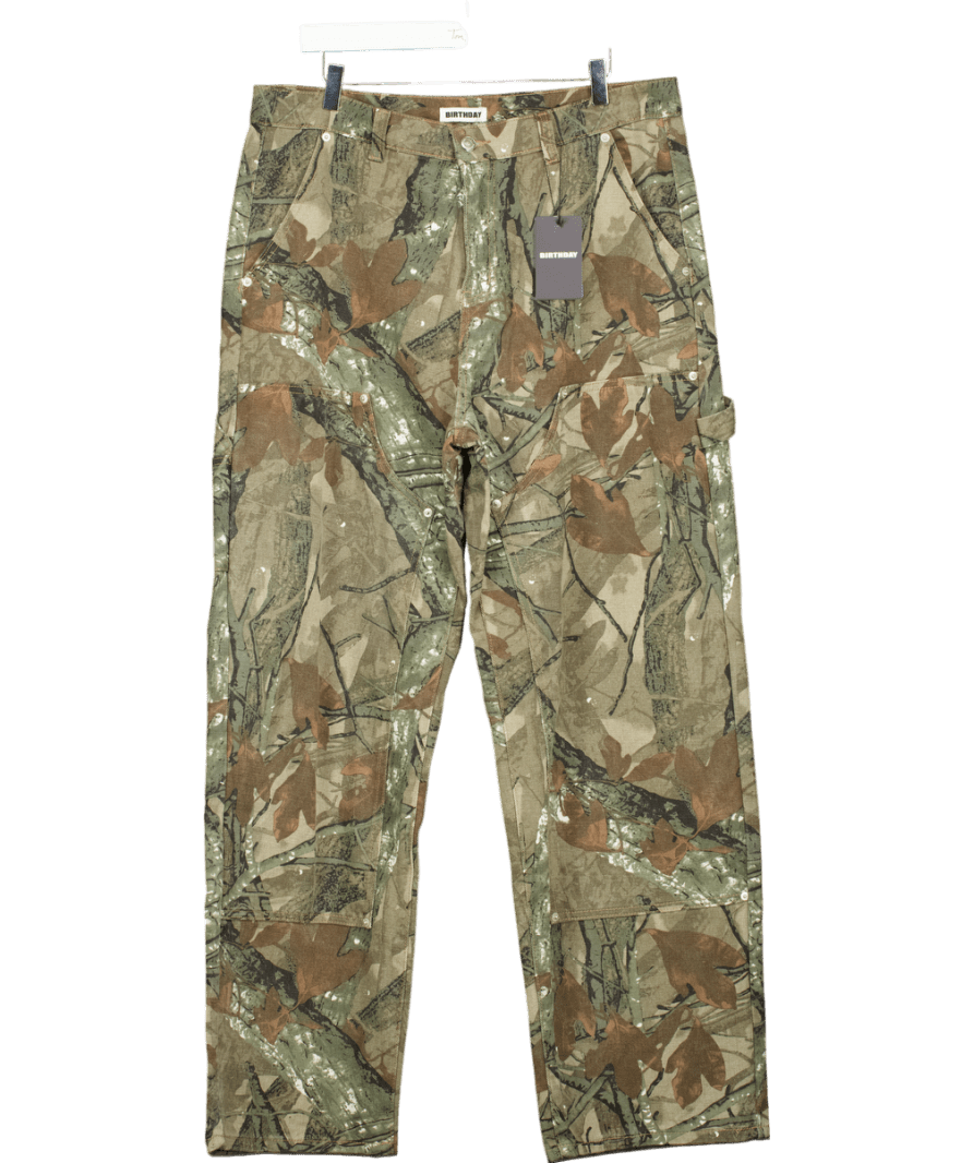 Birthday Green Camo Jeans UK XL - Reliked