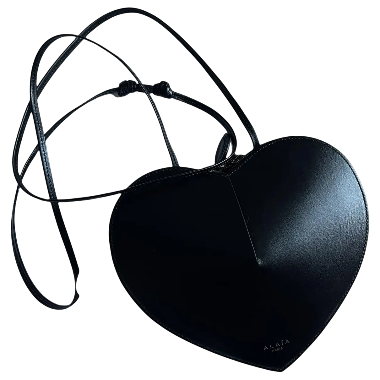 ALAIA Black Le Cœur Heart Shaped Bag In Calfskin