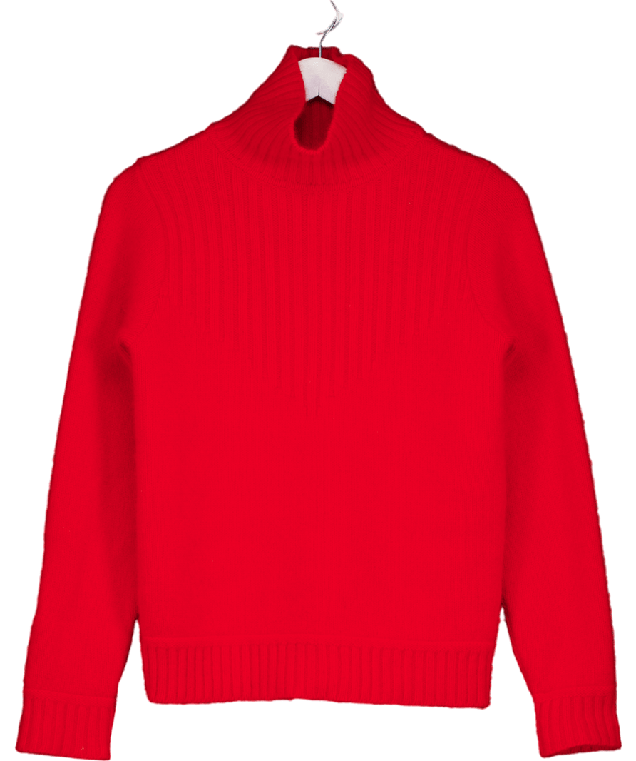 Blake London Red High Neck Knitted Jumper UK S - Reliked