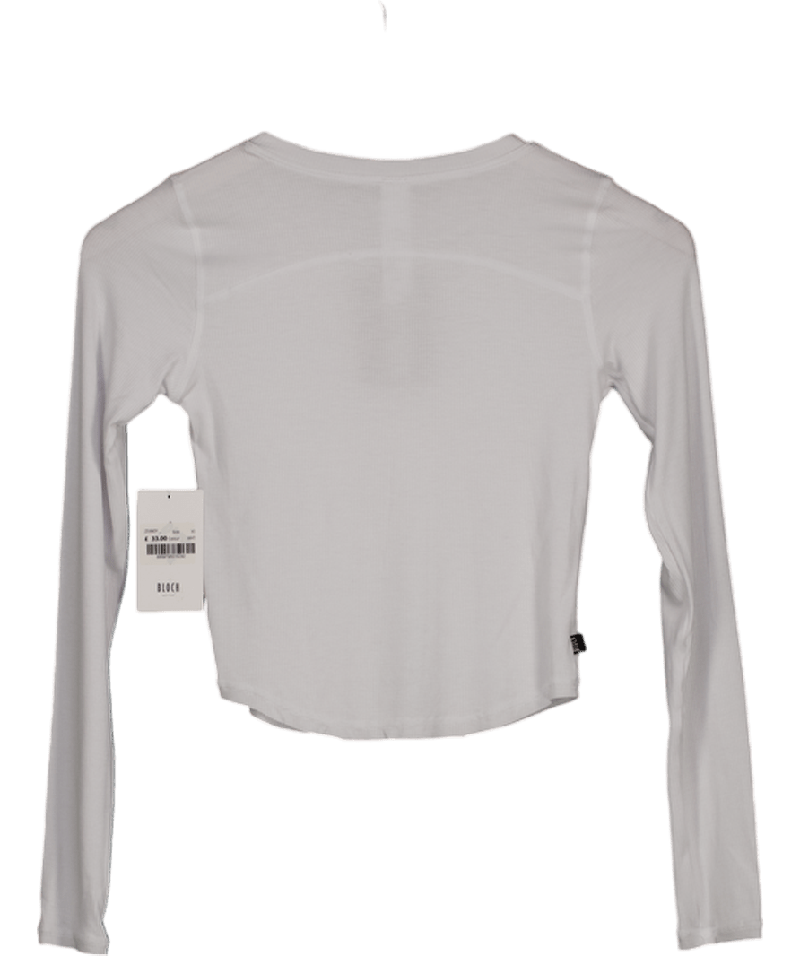 Bloch active White Ladies Apex Dynamic Long Sleeve Top UK XS - Reliked