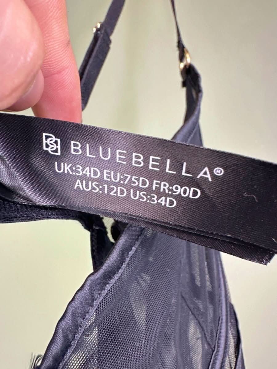 Bluebella Black Strappy Lace Bodysuit UK 34D - Reliked